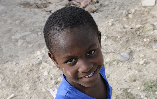 Child in Haiti